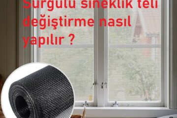 Sürgülü sineklik teli değiştirme nasıl yapılır  Sürgülü sineklik teli değiştirme nasıl yapılır ? Surgulu sineklik teli degistirme nasil yapilir 360x240